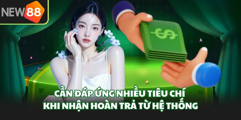Cần đáp ứng nhiều tiêu chí khi nhận hoàn trả từ hệ thống